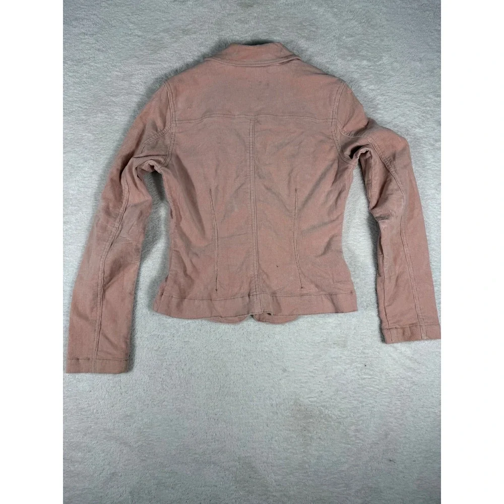 Plush‎ Corduroy Blazer Womens Medium Pink Good Button Front Vintage Style Jacket